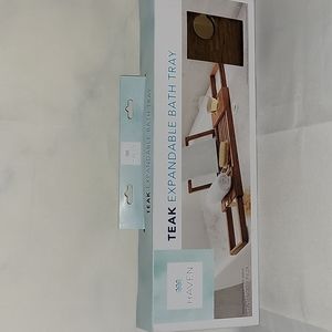 NWB - Haven Teak Expandable Bath Tray